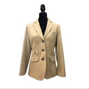 Eddie Bauer Women’s Wool Blazer Color Camel Size 6